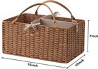 Diaper Caddy Organizer Nursery Storage Basket With Removable Divider And Handle
