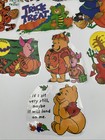 Vintage Winnie The Pooh Halloween And Fall  Bears Halloween Window Clings Lot A1