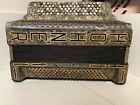Vintage Hohner Sirena Iii Button Accordion     Needs Tuning  Plays Notes  Rare