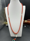 6mm 100  Natural Nanhong Agate  Necklace 40g             108                                        