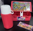 Rare 1992 Tmnt Red Thermos Brand Canadian Lunch Box