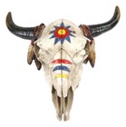 Ebros 7 5 w Southwestern Indian Spirit Sun Dreamcatcher Bull Skull Wall Plaque