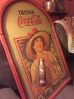 1970   s Coca Cola Wooden Sign  3d Coke Bottle Hand Painted  3ft X 2ft X 1   