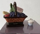 Phb    picnic Basket    Porcelain Hinged Trinket Box Cooking Club Of America Mcf
