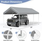 10x20ft 10x15ft 3x6m 3x4 5m Carport Canopy Heavy Duty Car Tent Vehicle Shelter