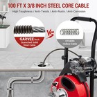Auto Feed 100ftx3 8  Drain Cleaner Machine 250w 370w Portable Sewer Snake Auger