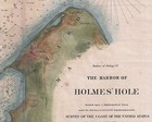 1847 Nautical Chart Coast Survey Map Holmes Hole Martha s Vineyard Poster