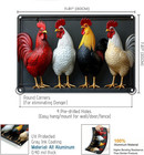 Chicken Gifts Rooster D  cor Four Rooster Not 3d Rustic Tin Sign For Home Farm Ch
