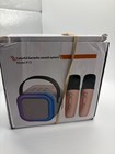 Wireless Karaoke Machine 2 Microphones Bluetooth Speaker  Lights  Voice Changer