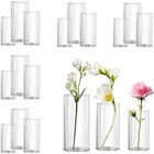 Elegant Clear Glass Vase Flowers Candles Home Decor Party Wedding Display New