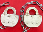 Lot Of 2 N w Padlocks   No Keys Locks Take Different Keys