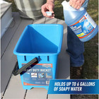 6 Gal  Heavy-duty Plastic Bucket   Unger Professional Heavy Blue Duty Gal Mop