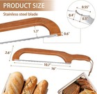 16 Inch Serrated Bread Slicer  Sourdough Bread Knife  Stainless Steel Bow Knife