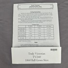 Truly Victorian Tv240 1860 Ball Gown Skirt Sewing Pattern Civil War Costume