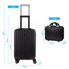 2-piece Carry On Luggage Set Hard Side Lightweight Suitcase With 4 Spinner Wheel