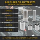 For Bobcat T140 T180 T190 763 Skid Steer Filter Kit Oil Fuel Diesel Air Inner