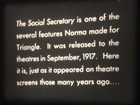    social Secretary     1916  Super 8mm Film 3 Reel Silent  Sexism  Lechery  Love