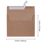 150 Pcs Bulk A2 Invitation Envelopes In Brown Kraft Peel   Press Seal 4 3 8 X   