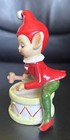 Josef Originals Ceramic Christmas Elf Figurine With Drum
