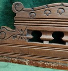 Antique Furniture Salvage Carved Wood Solid Walnut Leaves Pediment Crafter 12 5 