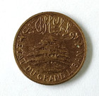 Lebanon Scarce 1925 Fine Used 2 Piastres Coin Km   2