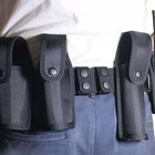 4pcs Duty Seat Belt Tactical Belt Retainer Nylon Double Buckle Police Seat Belt