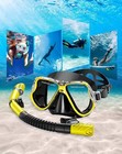 Eastern Watersports Pro Dry Snorkel Set  Anti Fog Panoramic Black  Yellow