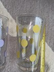 Vintage Libbey Polka Dot Drinking Water Glasses Tumblers 6  Set Of 4
