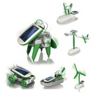 6-in-1 Solar Robot Kit Diy Stem Educational Toy Science Assembly  Windmill Car