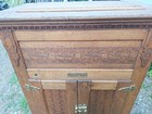 Antique  Siegelcooper Oak Ice Box With Original  Hardware