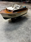 Vintage Toy Electric Outboard Boat Motor With Cabin Cruiser 