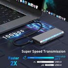 M 2 Nvme Ssd Enclosure Adapter Usb C 3 2 Gen 2 Ssd 2242 2260 2280