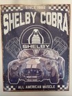 Shelby Cobra American Man Cave Tin Metal Sign 12    X16    Vintage Look Brand New