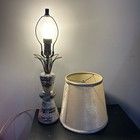 Mcm Ceramic Table Lamp Vtg Atomic Style Gold Splash Leviton Lamp