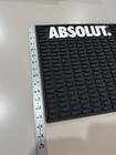 Absolut Vodka Black Rubber Bar Drying Spill Mat Man Cave Square Free Shipping