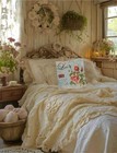 Shabby Chic French Country Pillow Cover Rose Love Victorian Style Print 17   