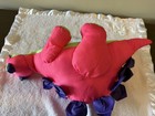 Vintage 1992 Fisher Price Brontosaurus Plush Hot Pink Puffalump Dinosaur