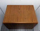 Vintage Mid Century Danish Modern Teak Wood Waterfall End Table