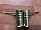 Lot Of 2 Vintage Brass Eagle Oil Can Oiler Finger Pump Straight Spout