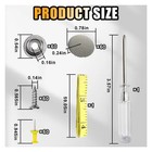 60pcs Car Roof Headliner Repair Rivets Retainer Buttons  One Size  Grey Grid 