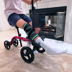 Tuffcare Smooth Seated Knee Scooter  Slow Propelled Mobility Knee Walker