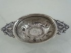 Fine Antique Dutch Netherlands Silver Brandy Bowl   Dish 19 Century Hand Chased
