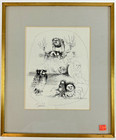 Manuel Ayaso   Original Pen And Ink Drawing  signed 