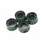 4pcs Guitar Bass Knobs Speed Volume Tone Control Knobs For Electric Guitar Green