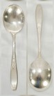 1847 Rogers Bros Silverplate Ambassador Lot Of 8 Round Soup   1 Sugar Spoons