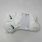 Nike Everyday Cushioned Ankle Socks 6 Pairs White M Sx7669-100