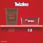 Twizzlers Twists Strawberry Flavored Licorice Style  Low Fat Candy Tub  5 Lb