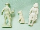 Marx Playset Roy Rogers  Dale Evans   Bullet 60 Mm 1950 s