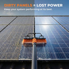Solar Panel Cleaning Brush 20 Ft Extension Pole   Water Fed Pole