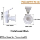 Replacement Cooler Faucet - 2 White And 2 Red Water Dispenser Tap Set